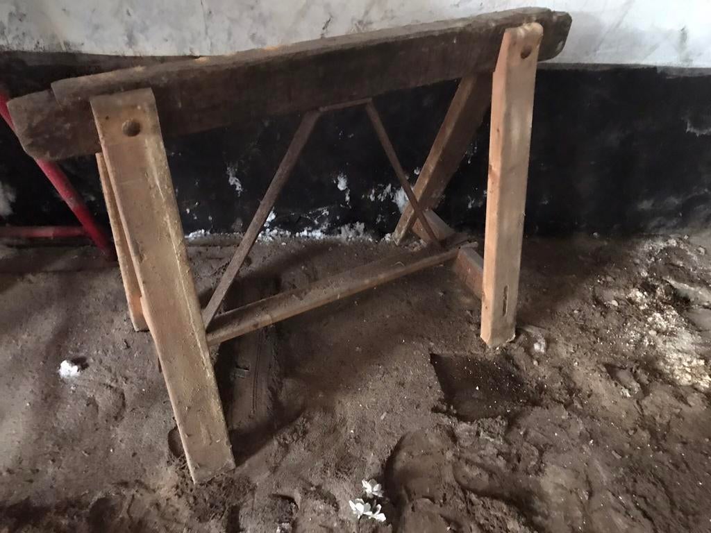 Schragen zeer degelijk 2 stuks, Doe-het-zelf en Bouw, Steigers, Ophalen of Verzenden, Gebruikt