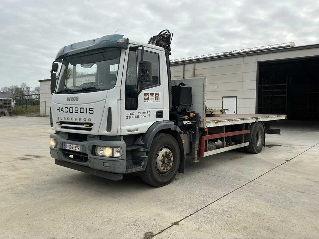 2005 Iveco 180E28 Avec Grue Camion, Autos, Achat, Entreprise, Iveco, Autres carburants