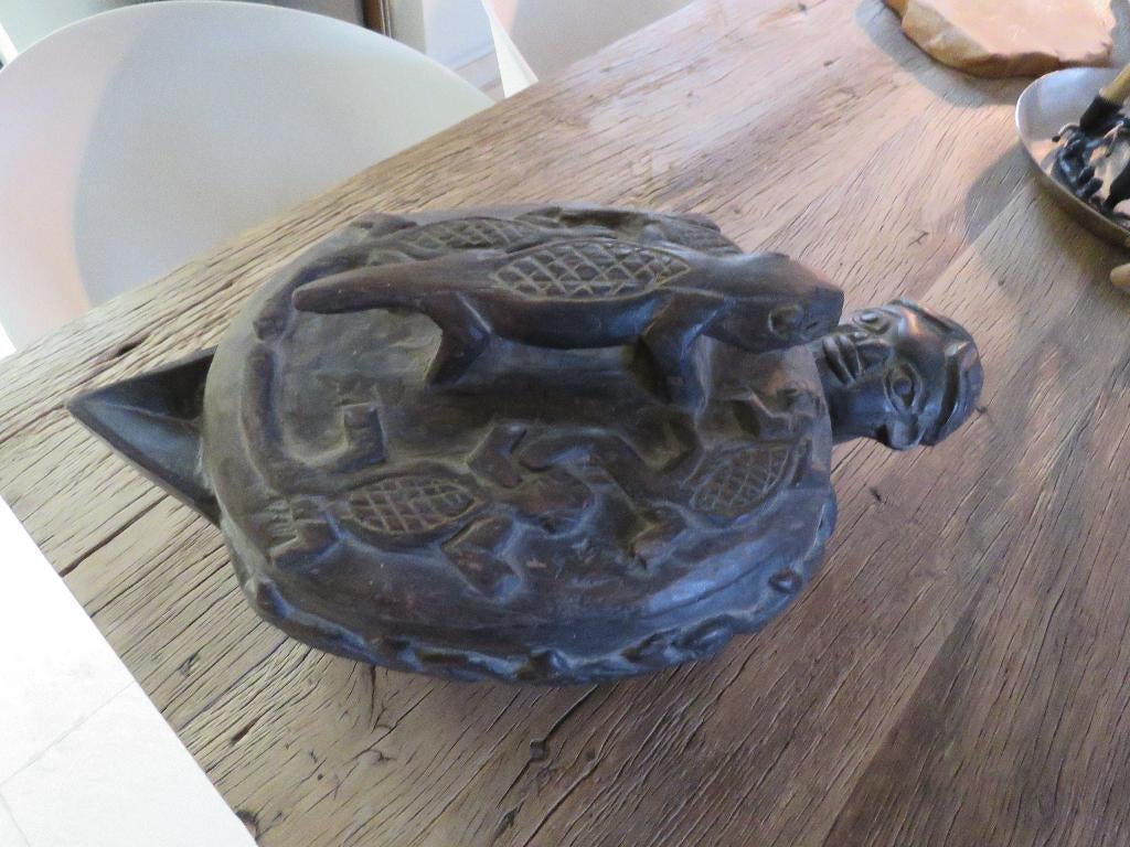 Authentieke Afrikaanse opbergschaal container, Ophalen of Verzenden