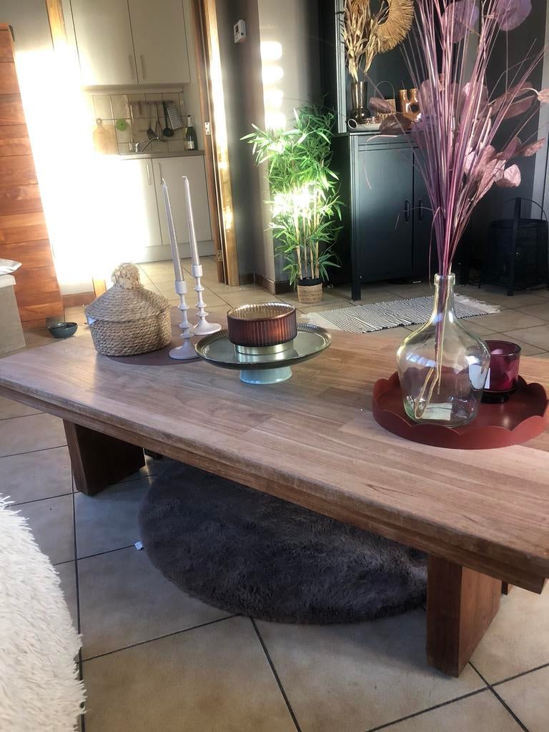 Table basse en bois de teck, Enlèvement, Comme neuf, Teck