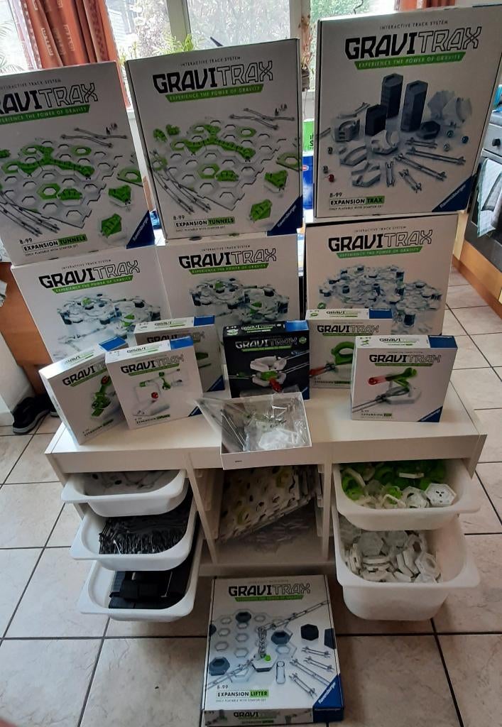Lot Gravitrax 13 dozen + IKEA trofast opbergkast, Enfants & Bébés, Enlèvement, Utilisé, Bricolage