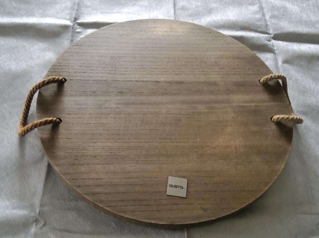 - Planche à collation, de service, planche de décoratiion, Enlèvement, Comme neuf, Rond, Bois