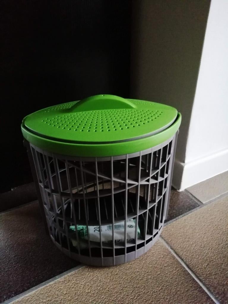 Mooi ecologisch afvalbakje ventimax + composteerbare zakjes, Ophalen of Verzenden