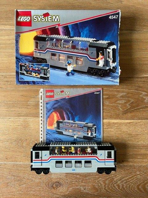 lego trein clubcar 4547 met doos 9v, Enlèvement ou Envoi, Comme neuf, Ensemble complet, Lego