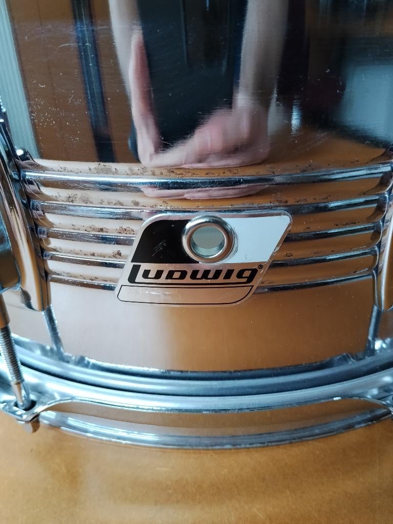 Ludwig snare - B/W badge, Muziek en Instrumenten, Drumstellen en Slagwerk, Ophalen, Gebruikt, Ludwig