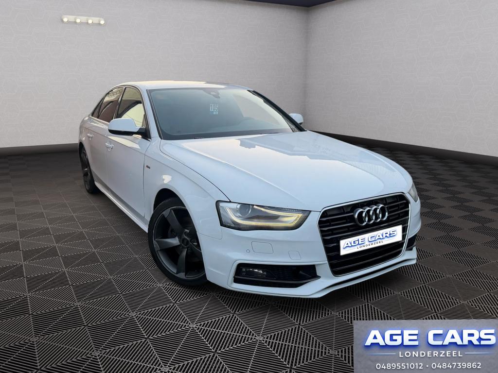 Audi A4 Sedan S-Line+ 1.8 TFSI automaat, Auto's, Automaat, 4 cilinders, A4, Wit