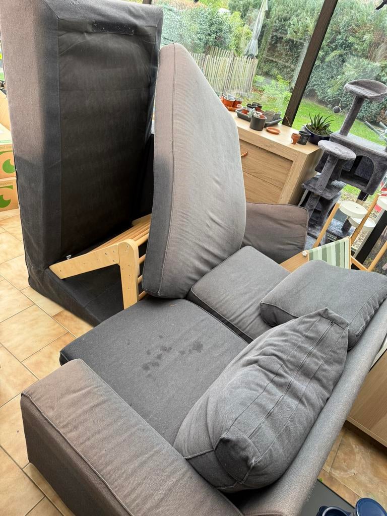 Zetel Ikea Kivik 3 zit met chaise longue, Ophalen, Gebruikt, 100 tot 125 cm, Driepersoons