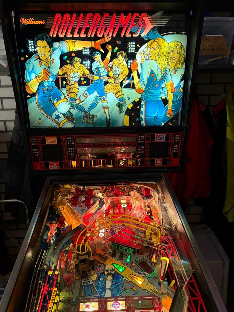 Rollergames flipperkast, Verzamelen, Elektronisch, Bally, Ophalen of Verzenden, Zo goed als nieuw