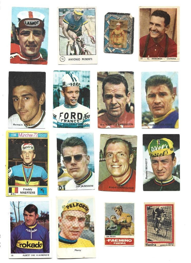 Cyclisme - Beau lot - 50 Chromos Divers, Envoi, Utilisé