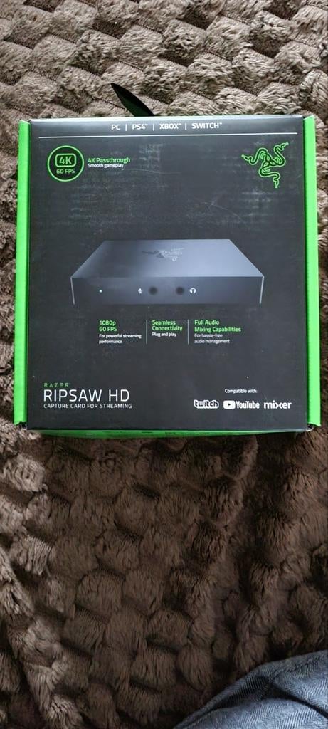 Razer Ripsaw HD – Carte de Capture Neuve 📦 | Streaming & Ga, Enlèvement ou Envoi, Neuf, Audio optique, Sans disque dur