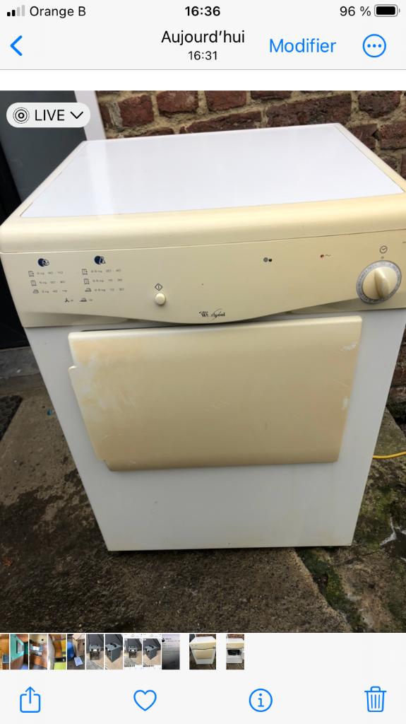 Sèche-linge à évacuation, Enlèvement ou Envoi