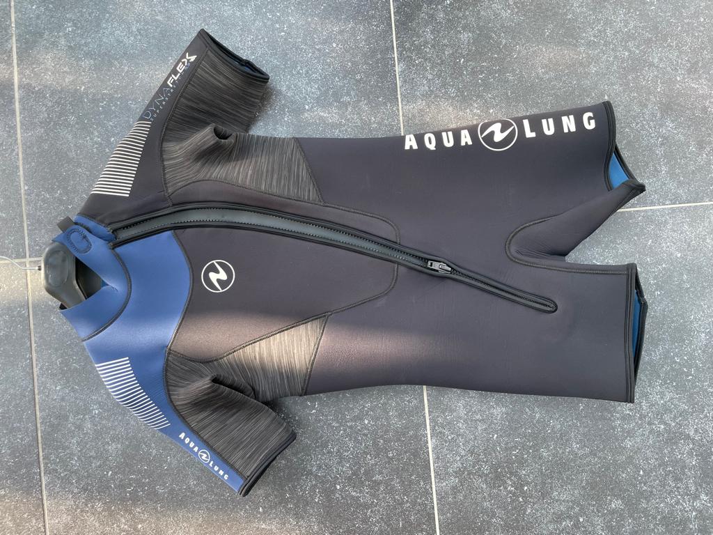Aqualung natpak kort; Dynaflex, Watersport en Boten, Duiken, Zo goed als nieuw, Duikpak, Ophalen