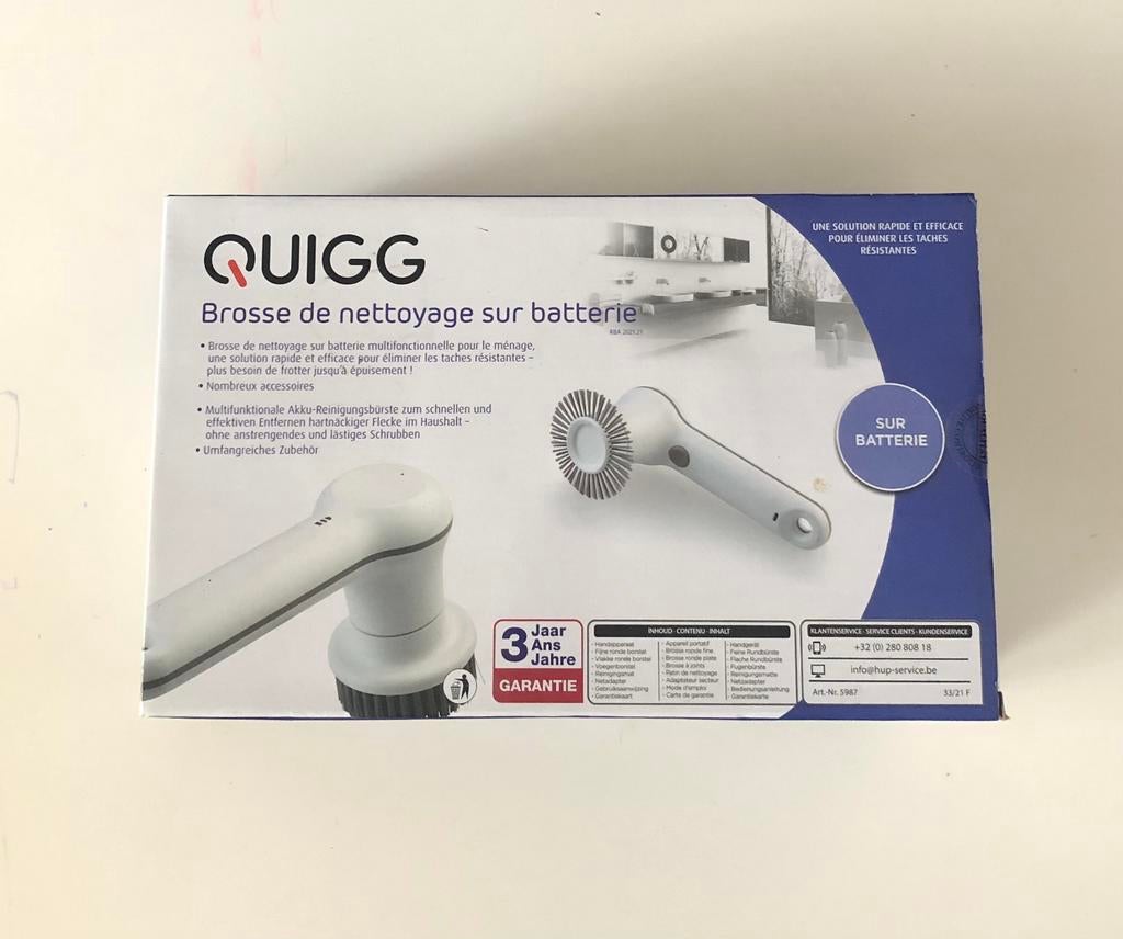 Quigg accureinigingsborstel grijs wit, Doe-het-zelf en Bouw, Nieuw, Schrobmachine
