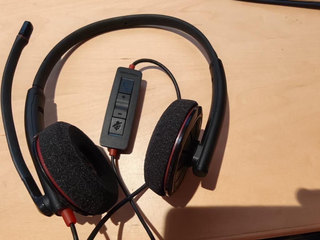 Plantronics Blackwire C320 headphone, Computers en Software, Headsets, Ophalen, Volumeregelaar, Plantronics, On-ear
