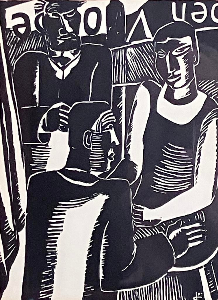 Houtsnede Jozef Cantré (1890-1957), Ophalen of Verzenden