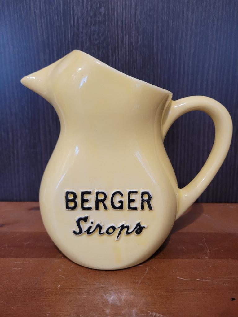 Reclamekruik met Berger siropen, Ophalen of Verzenden, Gebruikt, Overige typen