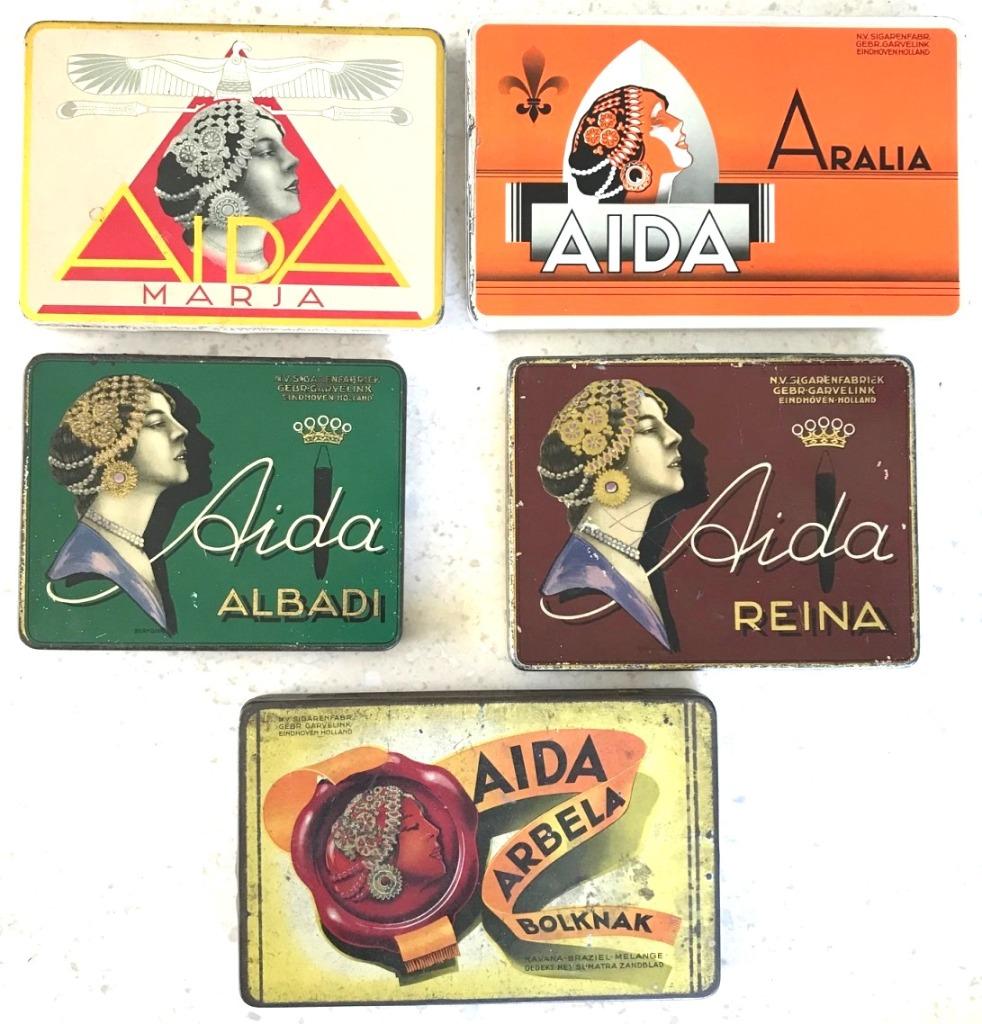 Boîtes à cigares Aida, Collections, Boîte en métal, Enlèvement ou Envoi, Comme neuf, Autre