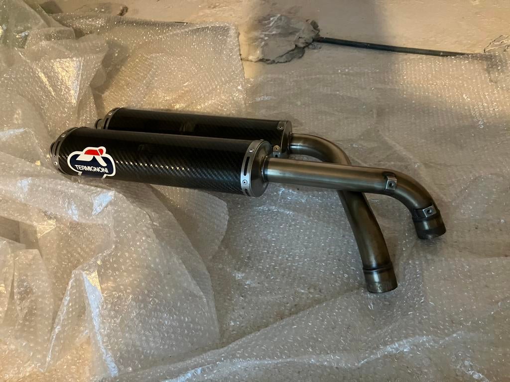 Ducati 748,916,996,998 Termignoni carbonuitlaatdempers, Motos, Pièces | Ducati, Enlèvement ou Envoi, Utilisé