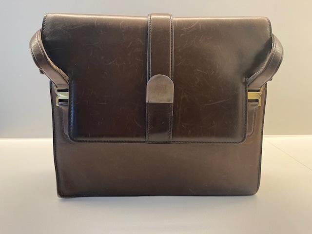 Delvaux handtas - Modèle Déposé - Vintage, Handtassen en Accessoires, Tassen | Damestassen, Gebruikt, Handtas, Bruin, Ophalen