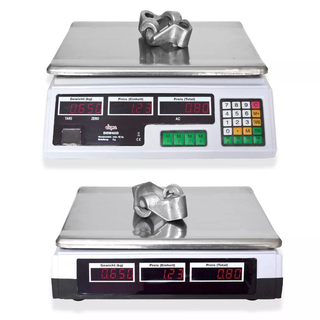 Digitale weegschaal 40 kg Fruit Markt Industriële Retail, Ophalen