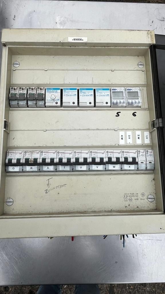 Elektrische verdeelkast 24 groepen met aardlekautomaten, Doe-het-zelf en Bouw, Ophalen, Gebruikt, Overige typen