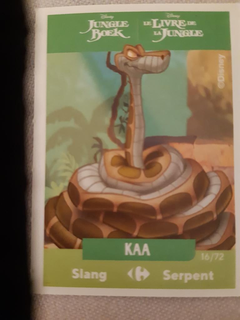 1 billet de JUNGLE BOOK (KAA, le serpent), Enlèvement ou Envoi, Le Roi Lion ou Le Livre de la Jungle, Comme neuf, Papier, Carte ou Papeterie