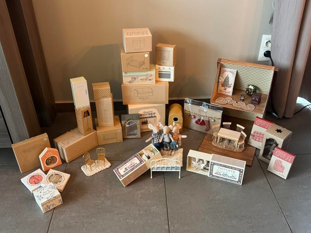 Volledige set Maileg, Ophalen, Gebruikt, Poppenhuis