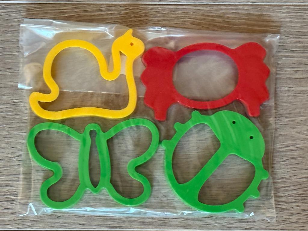 Uitsteekvormpjes kriebeldiertjes (4 stuks), Ophalen of Verzenden, Nieuw, Knutselen