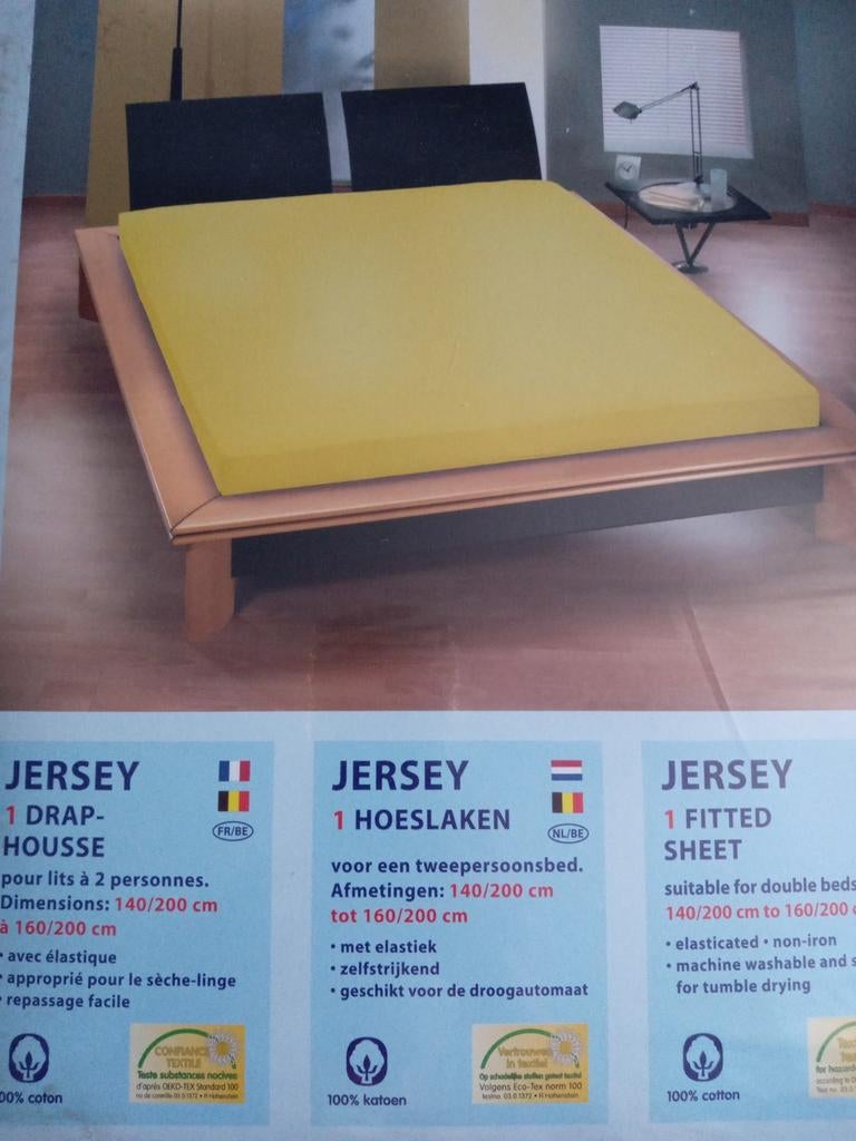 Drap housse jersey 140, Ophalen, Overige kleuren, Hoeslaken of Sloop, Nieuw