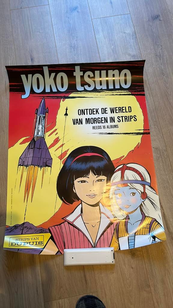 Yoko tsuno affiche 1987 ontdek de wereld van morgen, Collections, Enlèvement ou Envoi, Comme neuf