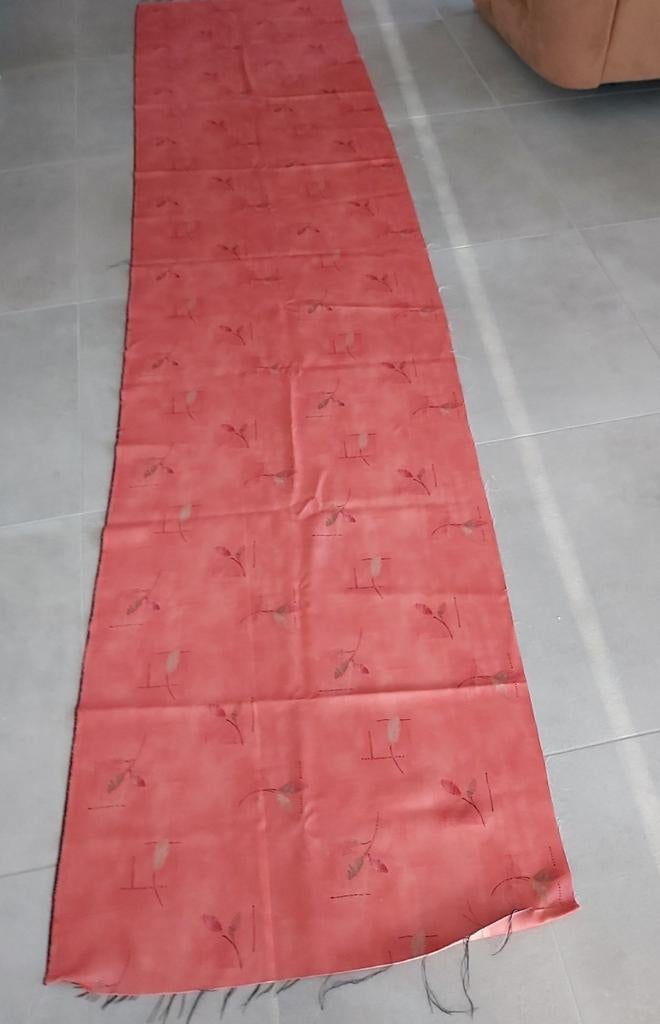 Pièce de tissu pour tenture orange  - corail, Envoi, Comme neuf, 50 à 100 cm, 200 cm ou plus