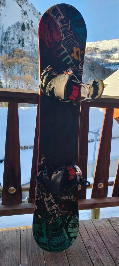 Volkl Dimension 159 Extra Wide met Flow GT Five bindingen, Sport en Fitness, Snowboarden, Bindingen, Ophalen