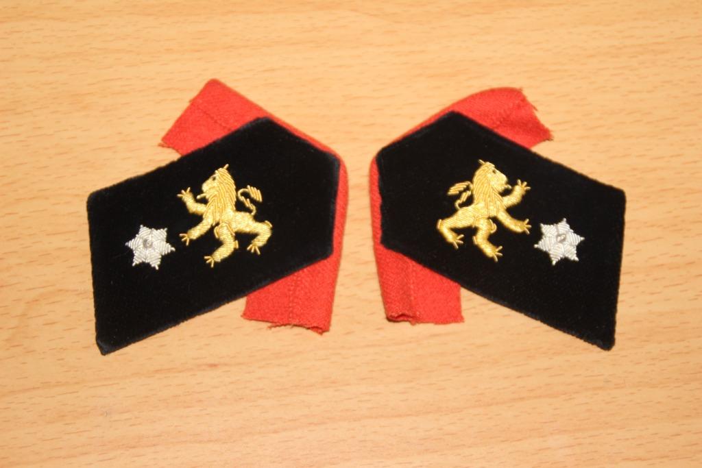 ABL paar leerling officierskraaghoeken 2e jaar (gala)(man), Verzamelen, Verzenden, Landmacht, Kleding of Schoenen