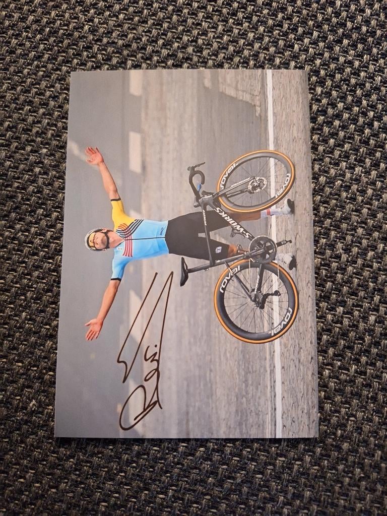 Foto Remco Evenepoel met handtekening (print) # Parijs 2024, Verzenden, Nieuw, Overige typen