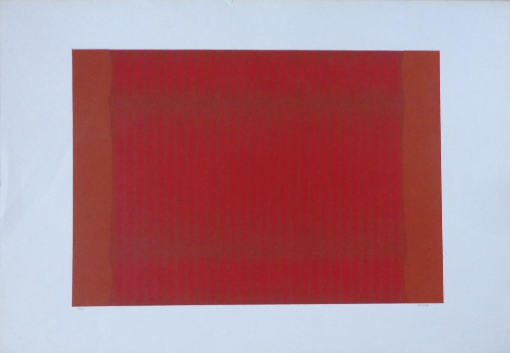 DORDEVIC MIODRAG / GEOMETRISCHE ABSTRACTIE ZEEFDRUK 70x100cm, Antiquités & Art, Enlèvement ou Envoi