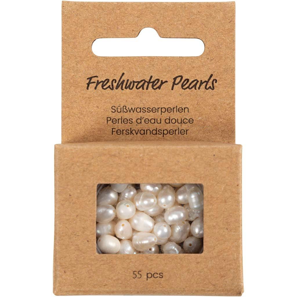 Zoetwaterparels 4–6 mm Parelmoer – 55 Stuks, Verzenden, Nieuw