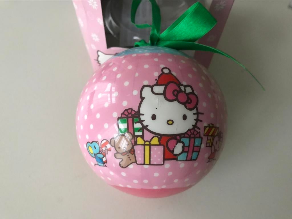 Hello Kitty grote kerstbal in doos, Ophalen of Verzenden, Zo goed als nieuw