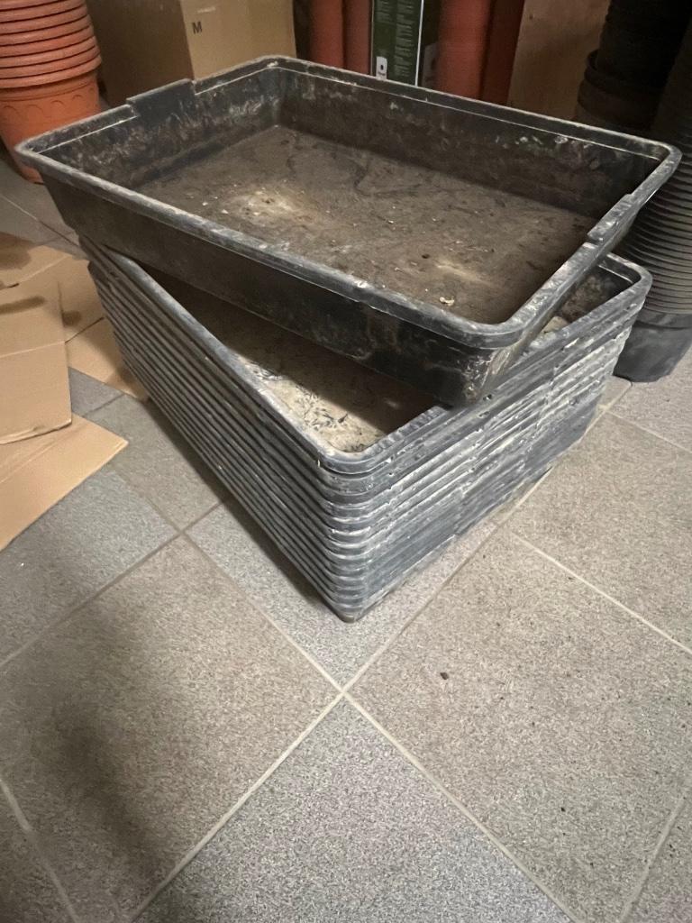 Grote zaaibak 56,5 x 42 cm, Tuin en Terras, Bloempotten, Gebruikt, Kunststof, Binnen, Balkon, Tuin, Minder dan 40 cm, 40 cm of meer