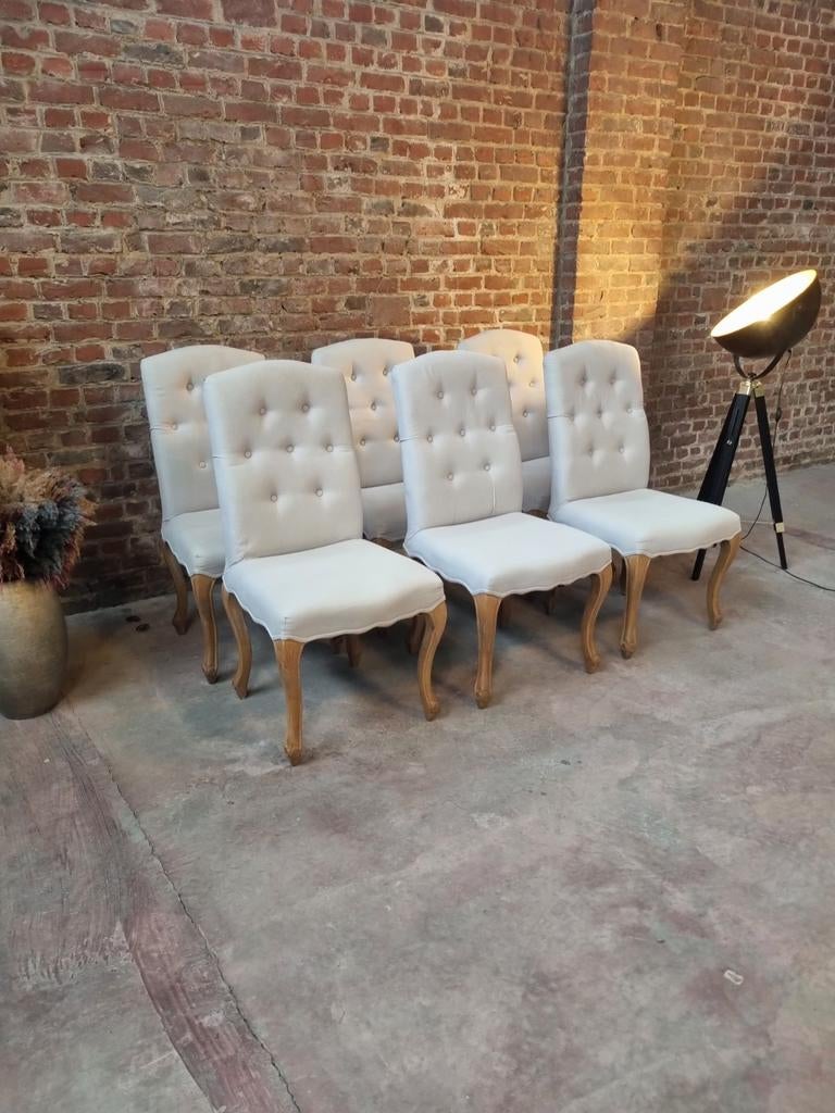 6x landelijke eiken stoelen Art:68/26