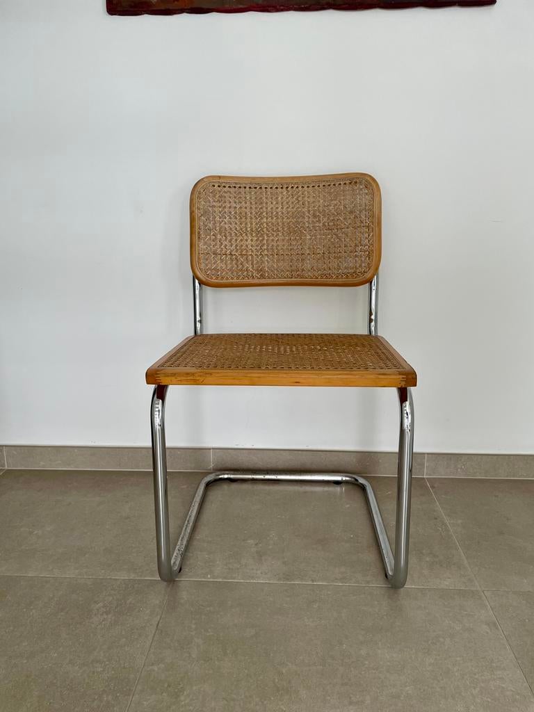 Chaise vintage de style Marcel Breuer Cesca, Vintage jaren 60, Enlèvement, Utilisé, Une