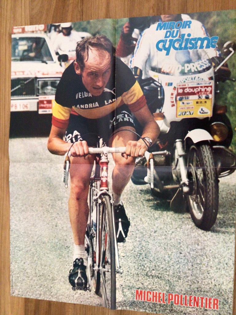 Wielerposter team flandria michel pollentier, Verzenden, Zo goed als nieuw