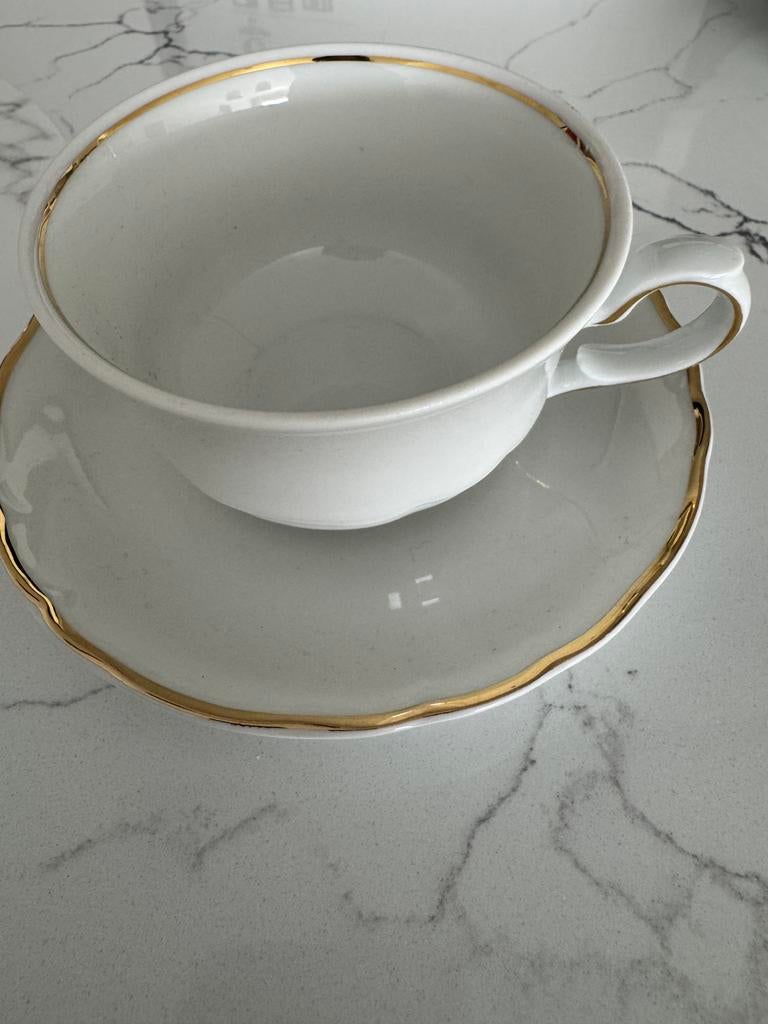 11 Koffietassen + ondertassen, Antiquités & Art, Enlèvement