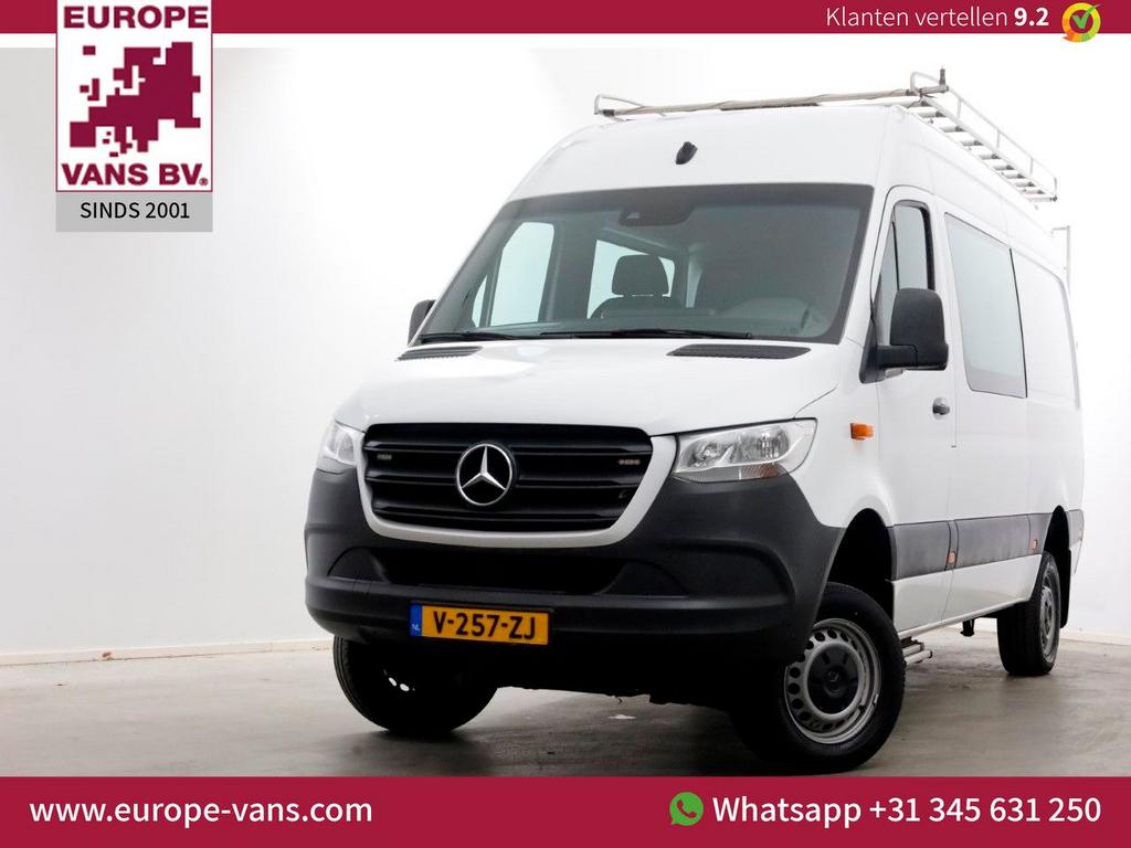 Mercedes-Benz Sprinter 314 CDI 143pk E6 L2H2 4x4 ZG1 D.C. Ai, Auto's, Bestelwagens en Lichte vracht, Wit, Mercedes-Benz, Bedrijf