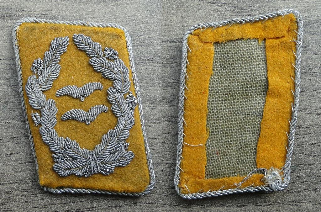 Luftwaffe Oberst. LT. kraagspiegel (1x), Ophalen of Verzenden, Landmacht, Embleem of Badge