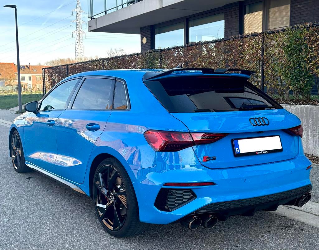 Audi S3 - 2021 - BLEU MIAMI - TOPSTAAT, Auto's, Audi, Particulier, S3, Benzine, 5 deurs, Automaat, Blauw, Zwart, Alcantara, Vierwielaandrijving
