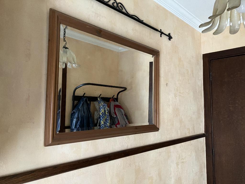 Grenen spiegel, Ophalen, Gebruikt, 75 tot 100 cm, Minder dan 100 cm