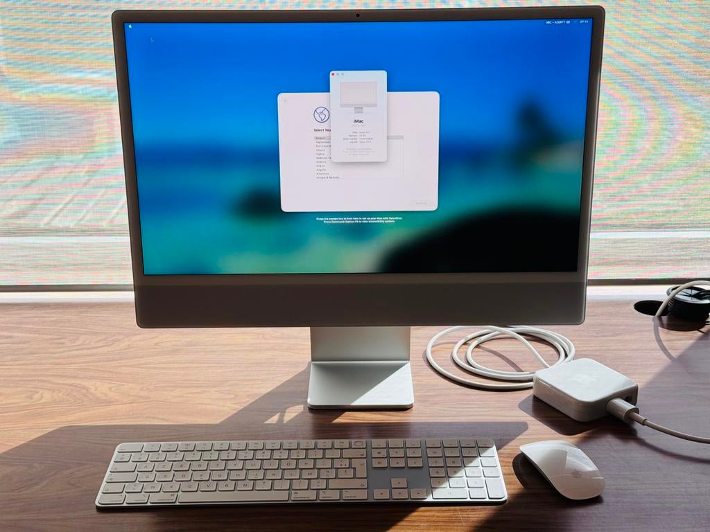 iMac M3 - 24 GB geheugen - 1 TB SSD harde schijf - zilver, Computers en Software, Apple Desktops, Ophalen, SSD, IMac, 24 inch