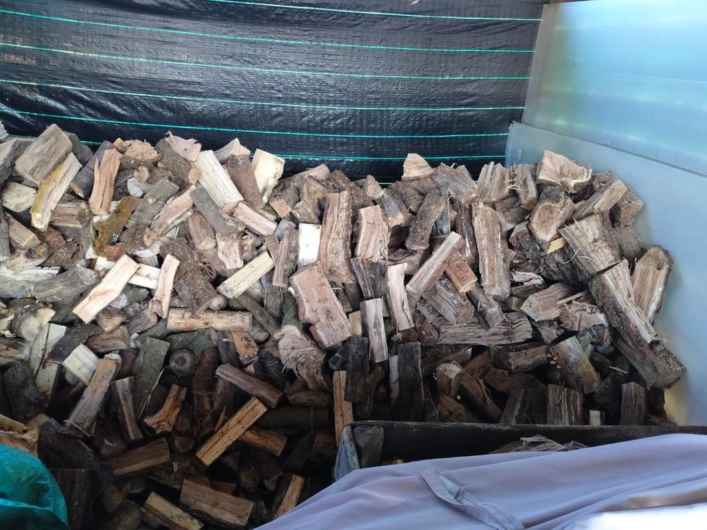 Halfdroog wilg brandhout, Tuin en Terras, Brandhout, Ophalen of Verzenden