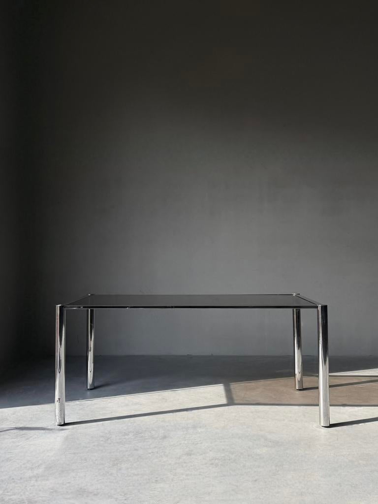 Vintage chroom eettafel, 1970, Antiek en Kunst, Ophalen