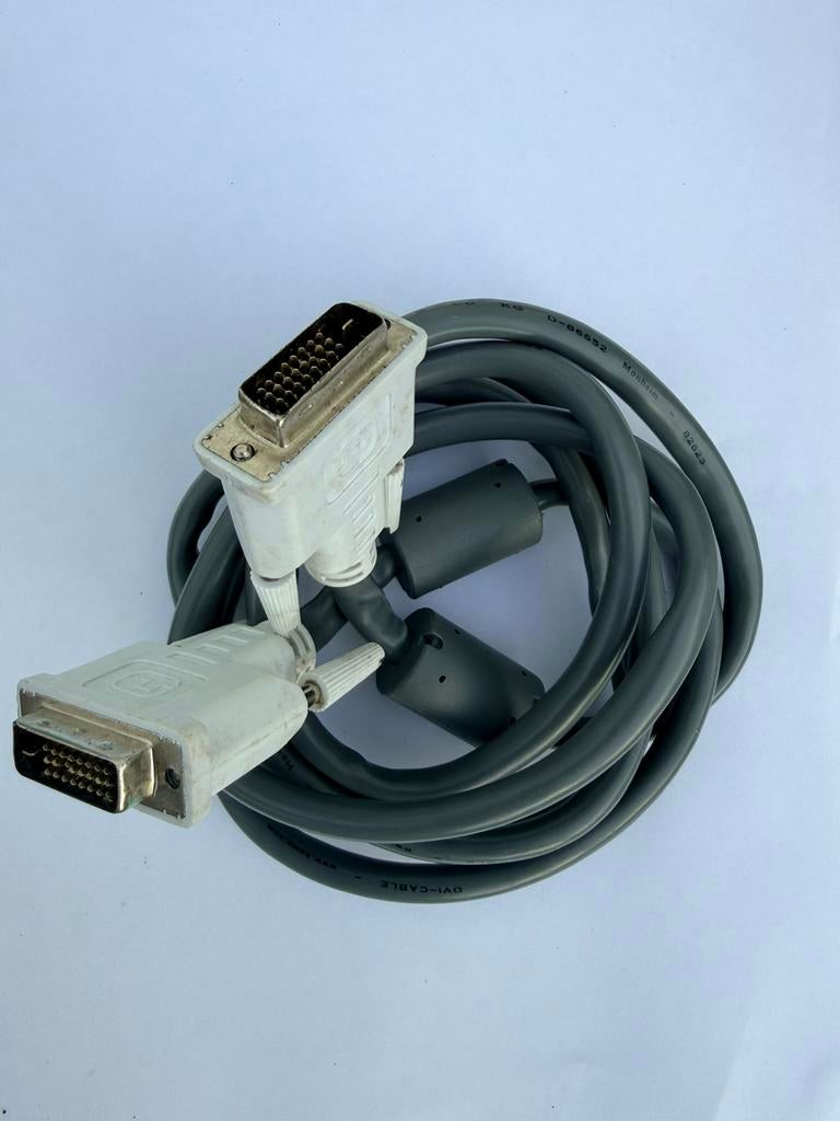 Witte DVI kabel Beeldscherm/ monitor / Scherm, Computers en Software, Pc- en Netwerkkabels, Zo goed als nieuw, Ophalen